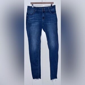 Alloy Apparel Classic Fit Denim Tall Power Stretch Raw Hem Jean Women‎ 18X35